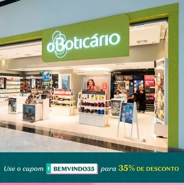 Cupom de 35% de desconto para primeira compra no Boticário