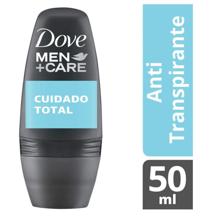 Desodorante Antitranspirante Roll on Dove Men+Care Cuidado Total 50ml