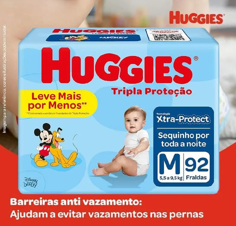 Fralda Tripla Proteção, 92 Unidades