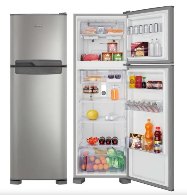 Geladeira/Refrigerador Continental Frost Free – Duplex 370L Prata TC41S