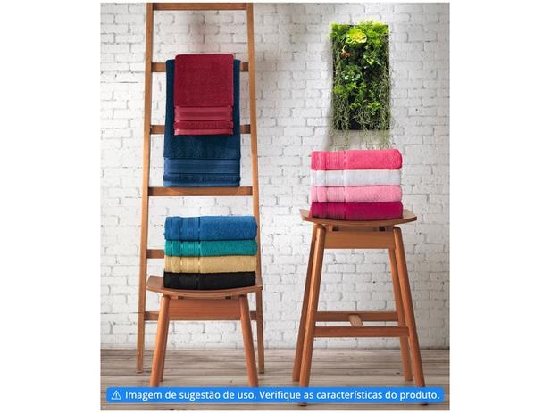 Jogo de Toalhas de Banho Santista 100% Algodão – Royal Knut Cereja 2 Peças