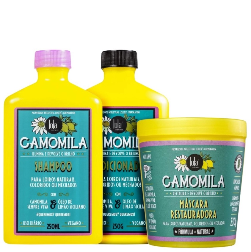 Kit Lola Cosmetics Camomila Trio (3 Produtos)