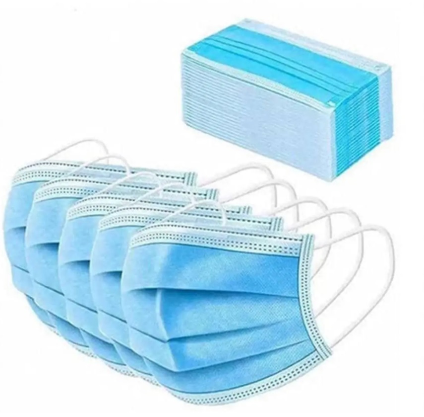 Mascara Descartavel Tripla Com Elastico e Clip Nasal – 50 Un