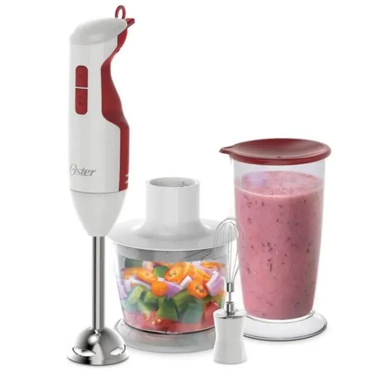 Mixer Oster Delight 2 Velocidades 250W 700ml 2615U Branco e Vermelho 220V