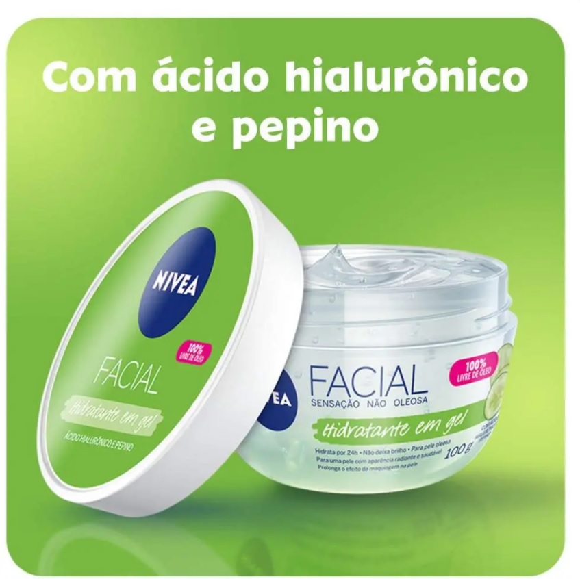 NIVEA Hidratante em Gel Facial 100g, Nivea