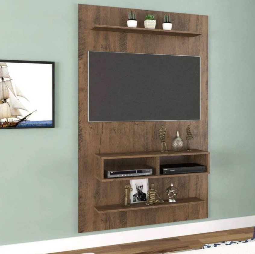 Painel para TV de até 43 Polegadas Mister Viero Grigio