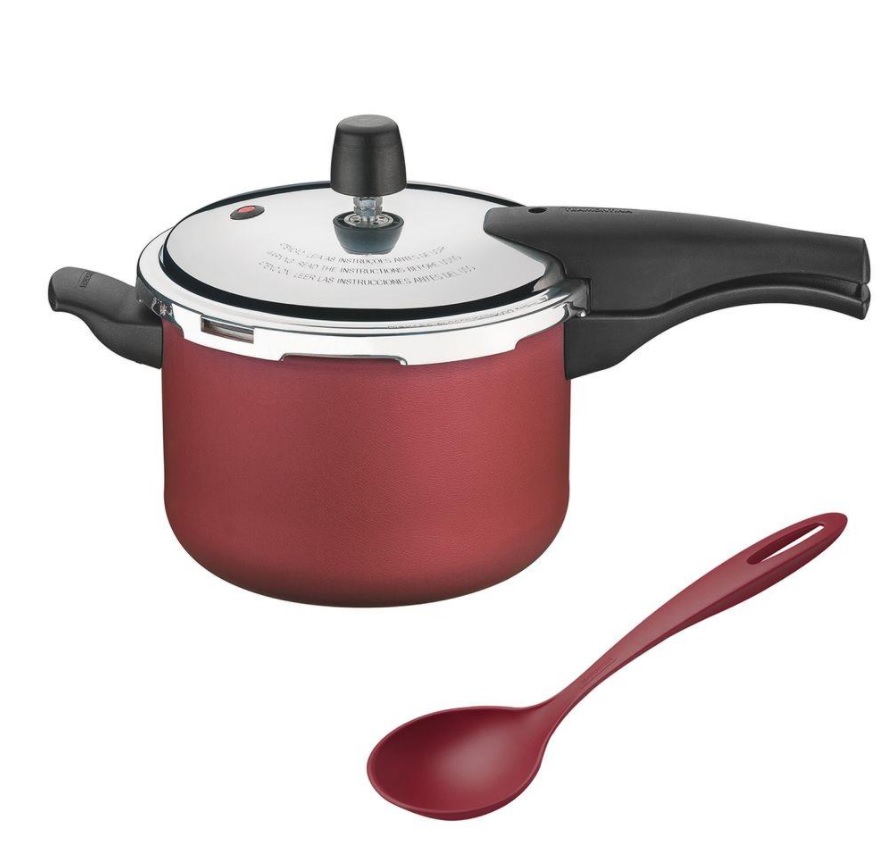 Panela De Pressão Vancouver 20cm 4,5L Tramontina + Concha Vermelha