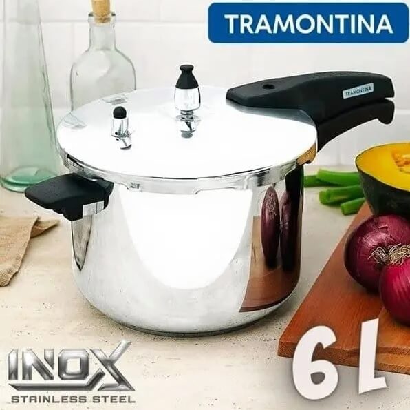Panela de Pressão Tramontina Inox 6 Litros Allegra
