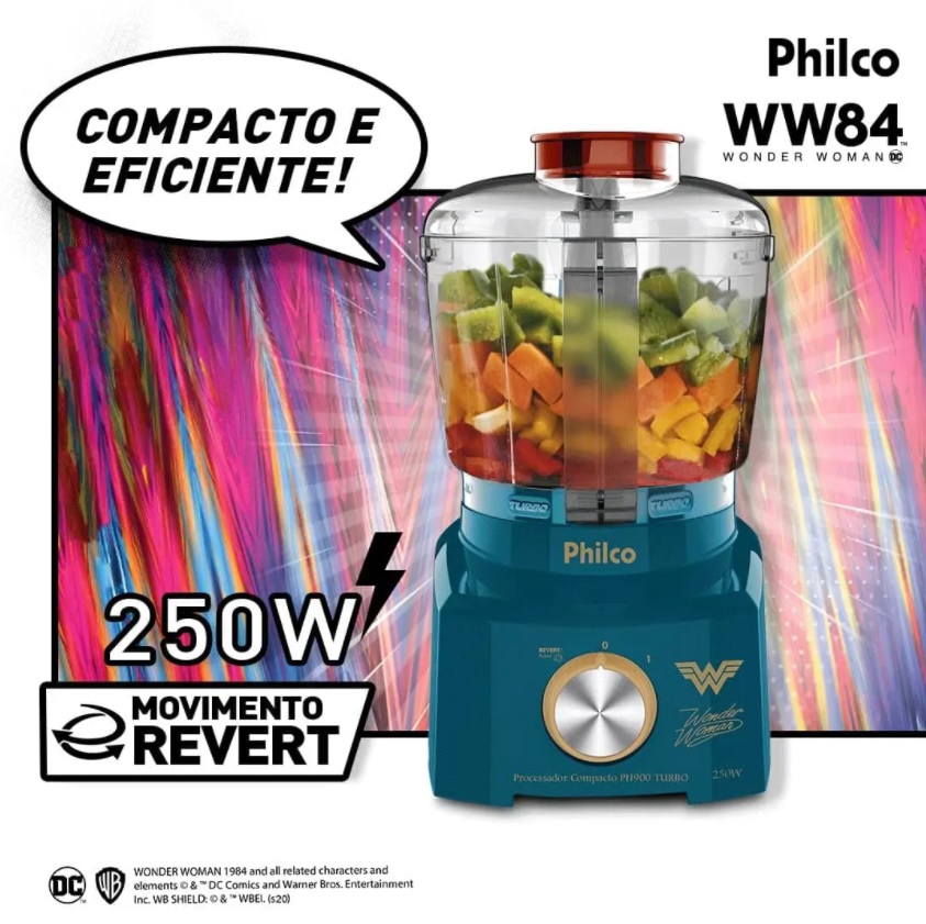 Processador Compacto Philco Mulher Maravilha PH900 Turbo 250W