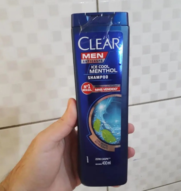 Shampoo Anticaspa Men Ice Cool Menthol 400Ml, Clear, 400 Ml