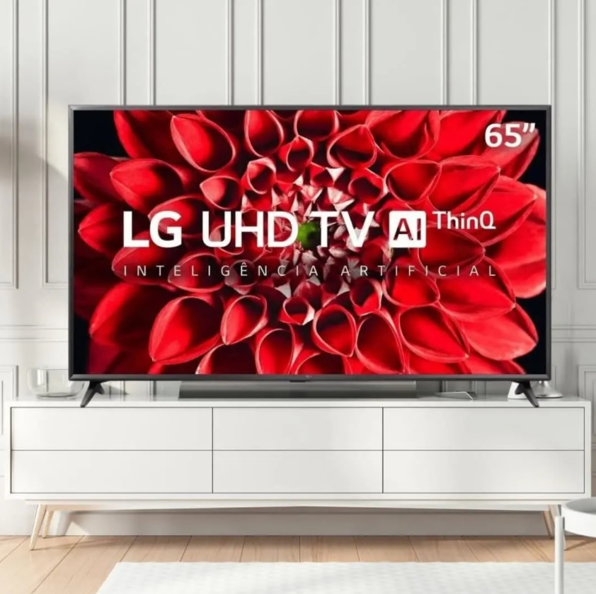Smart TV LG 65″ 65UN7100psa 4K UHD Wi-Fi Bluetooth HDR Inteligência Artificial Thinq Ai Google Assistente