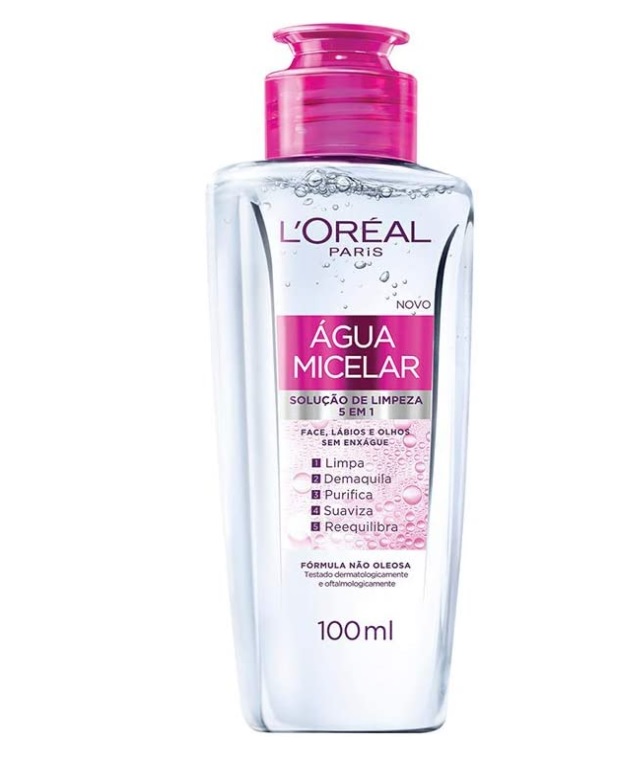 Água Micelar L’Oréal Paris Solução de Limpeza 5 em 1, 100ml