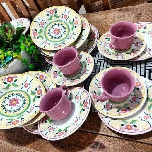 Aparelho de Jantar e Chá 20 Peças Lima Biona