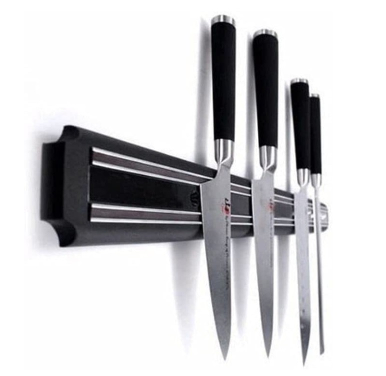 Barra Magnética Imã Suporte Facas Cozinha Churrasqueira 50cm