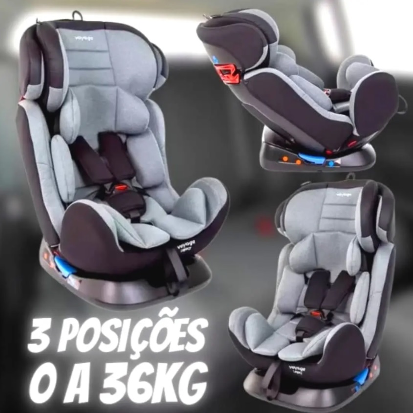 Cadeirinha para Auto Reclinável Voyage Legacy – 0 a 36kg 3 Posições