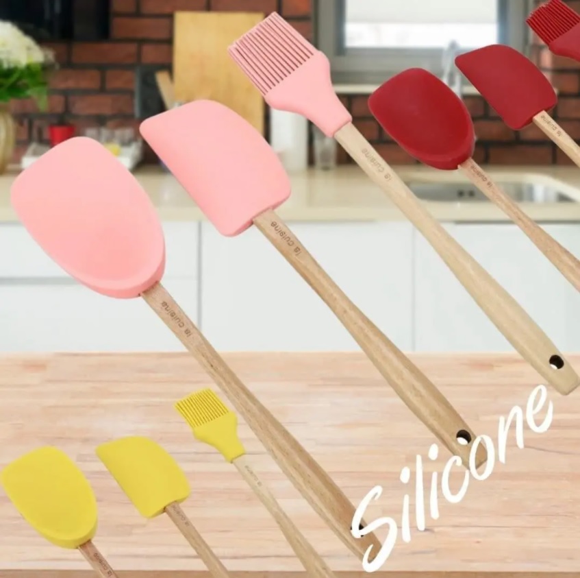 Conjunto de Utensílios de Silicone 3 Peças – La Cuisine