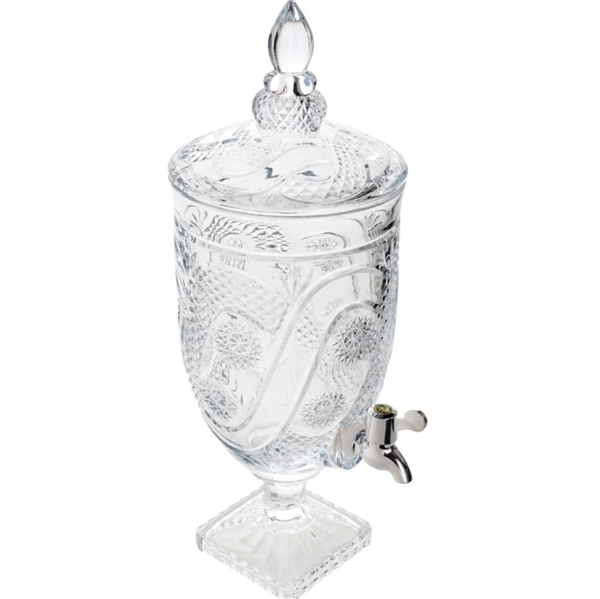 Dispenser de Cristal para Bebida com Pé Glory 4L – Wolff
