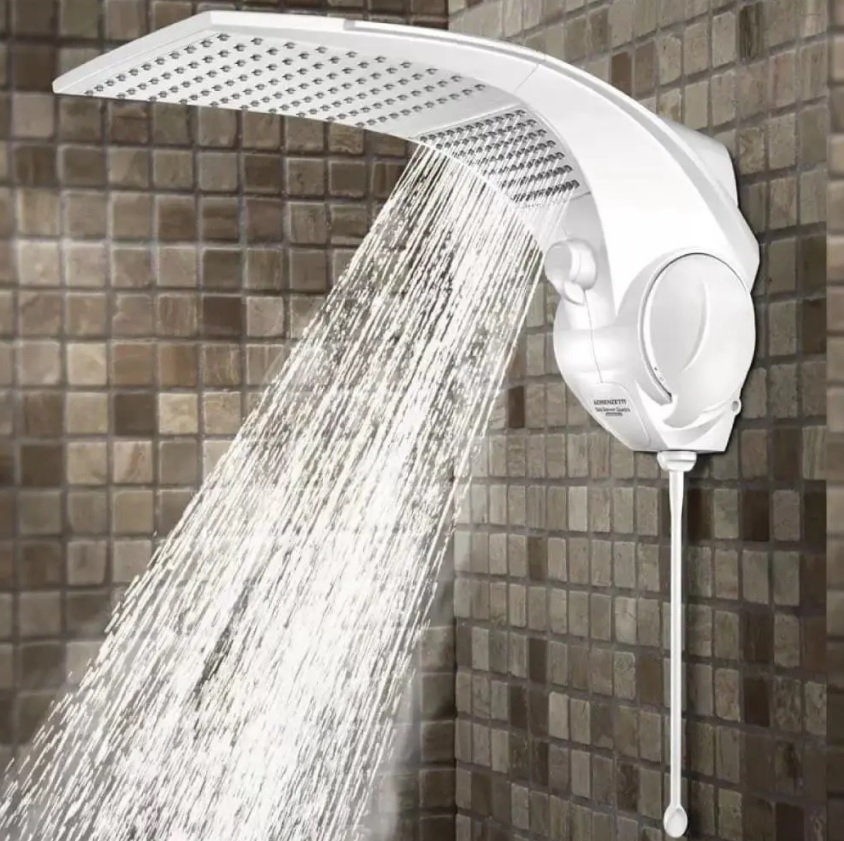 Duo Shower Quadra Multitemperaturas 127V 5500W, Lorenzetti, 7511040, Branco, Pequeno