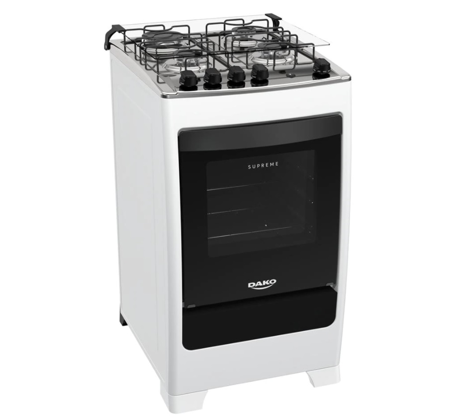 Fogão Dako 4 Bocas Supreme com Acendimento Automático Bivolt – Branco