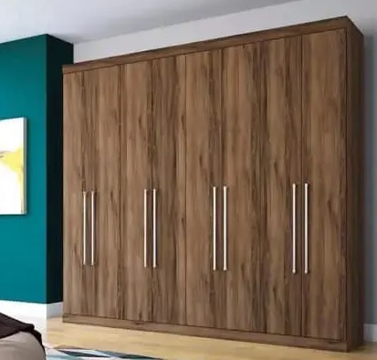 Guarda-roupa Casal 8 Portas 4 Gavetas – Santos Andirá Havana Master Vip