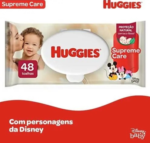 Huggies Lenços Umedecidos Supreme Care, 48 toalhas
