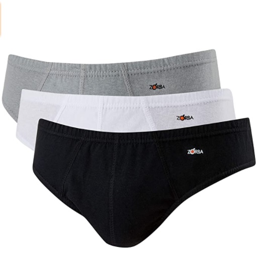 Kit 3 Cuecas Slip, Zorba, Masculino