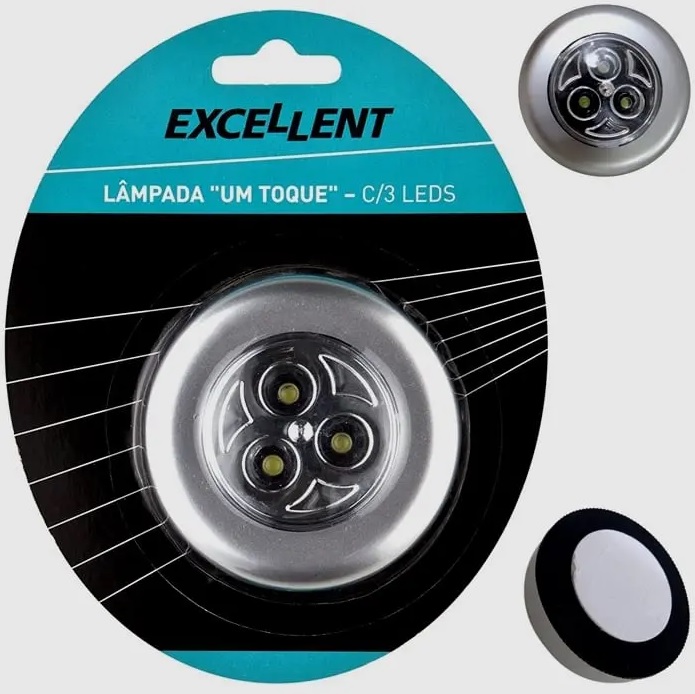 Lâmpada “um Toque” Com 3 Leds Excellent, EDA