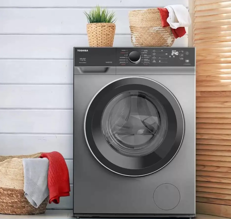 Lava e Seca Toshiba 11Kg Greatwaves – 12 Programas de Lavagem Grafite Metálico