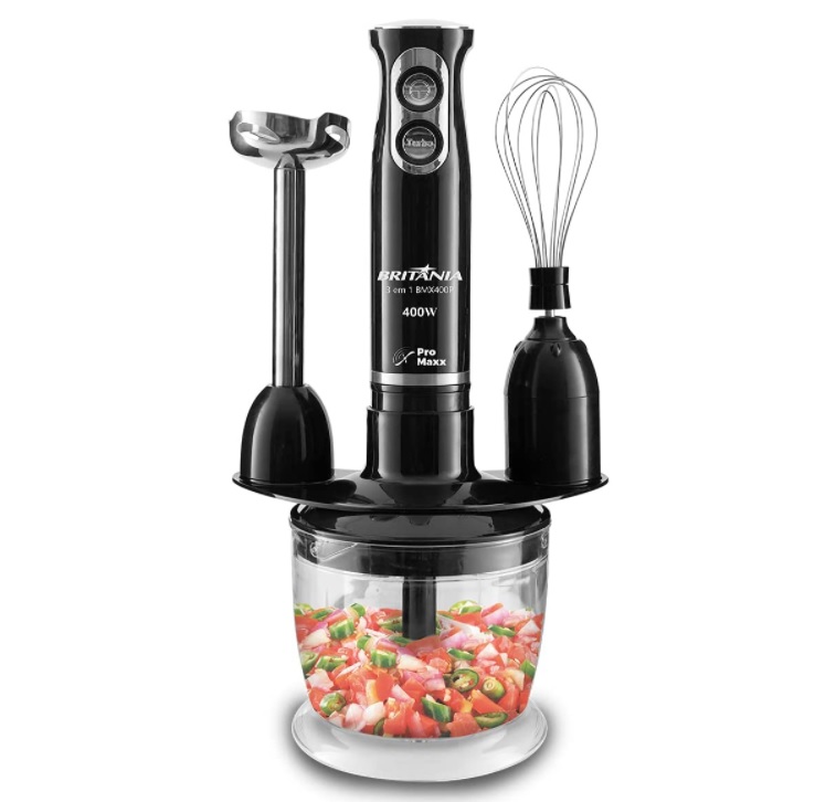 Mixer 3 em 1, 400W, 2 velocidades, Bmx400, Preto, 110v, Britânia