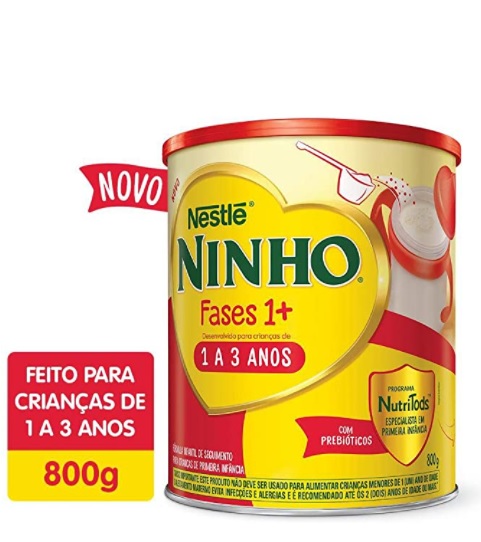 Composto Lácteo, Fases 1+, Ninho, 800g