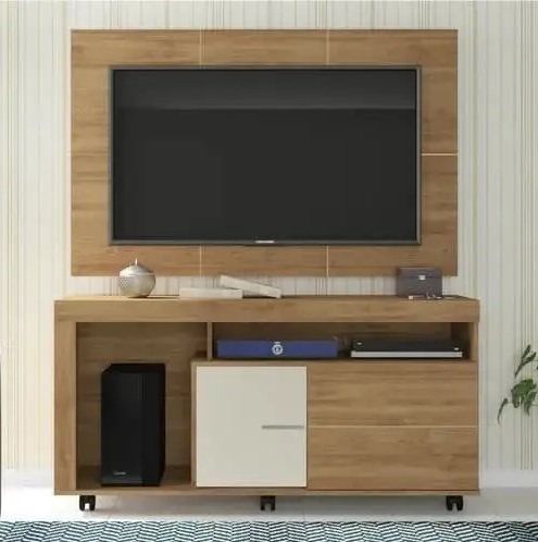 Rack com Painel para TV até 50” 2 Portas – Caemmun Prince