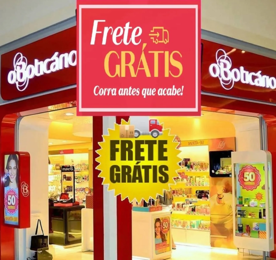 Todo site Boticário com frete gratis