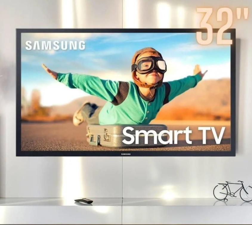 Smart TV Samsung Led 32″ Wi-Fi HDMI USB Conversor Digital – LH32BETBLGGXZD – Bivolt
