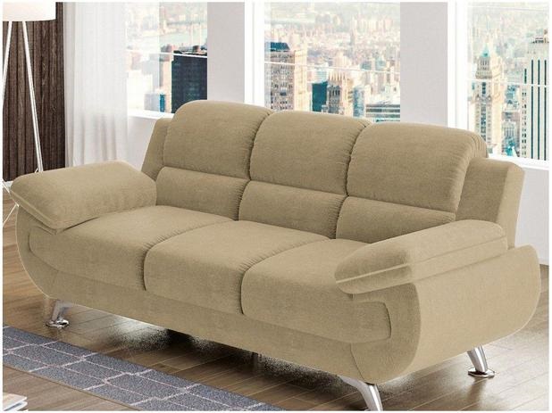 Sofá 3 Lugares Suede Linoforte