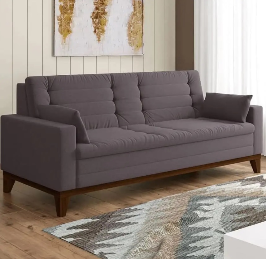 Sofá 4 Lugares Suede Tivoli – Linoforte