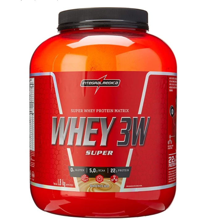 Super Whey 3W Baunilha, IntegralMedica, 1800g