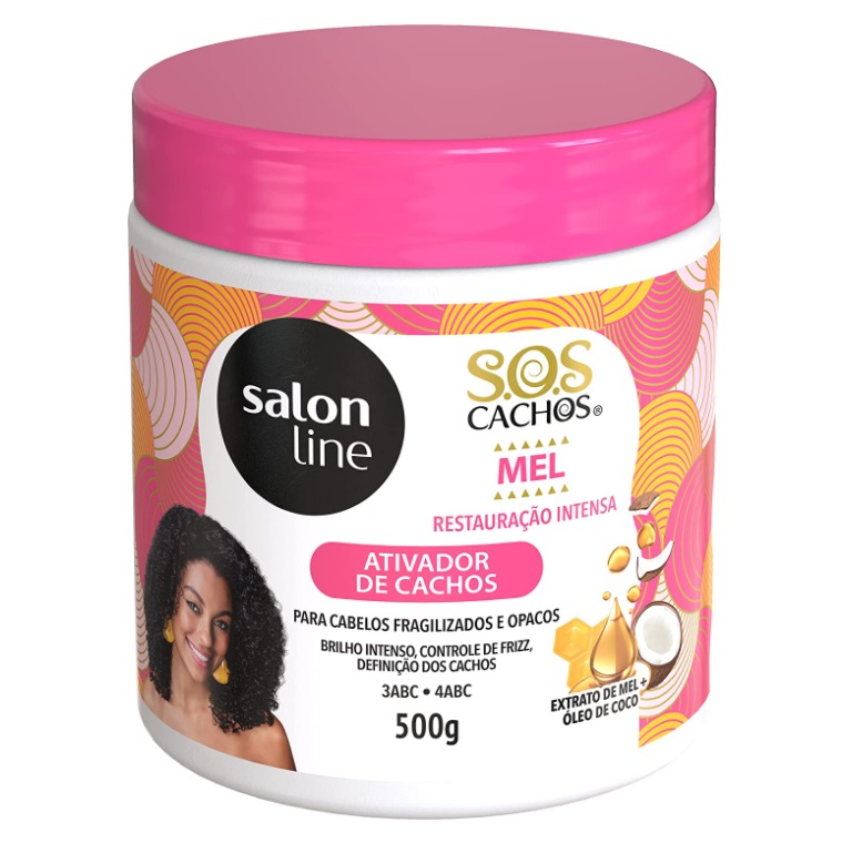 Ativador de Cachos S.O.S Cachos Mel Cachos Intensos, Salon Line, 500G