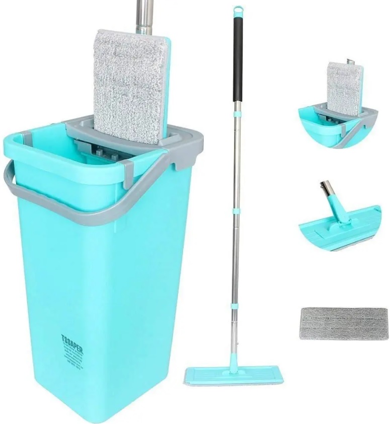 Balde Limpador Multiuso Wash & Dry Fast Mop Tssaper Sp-522b