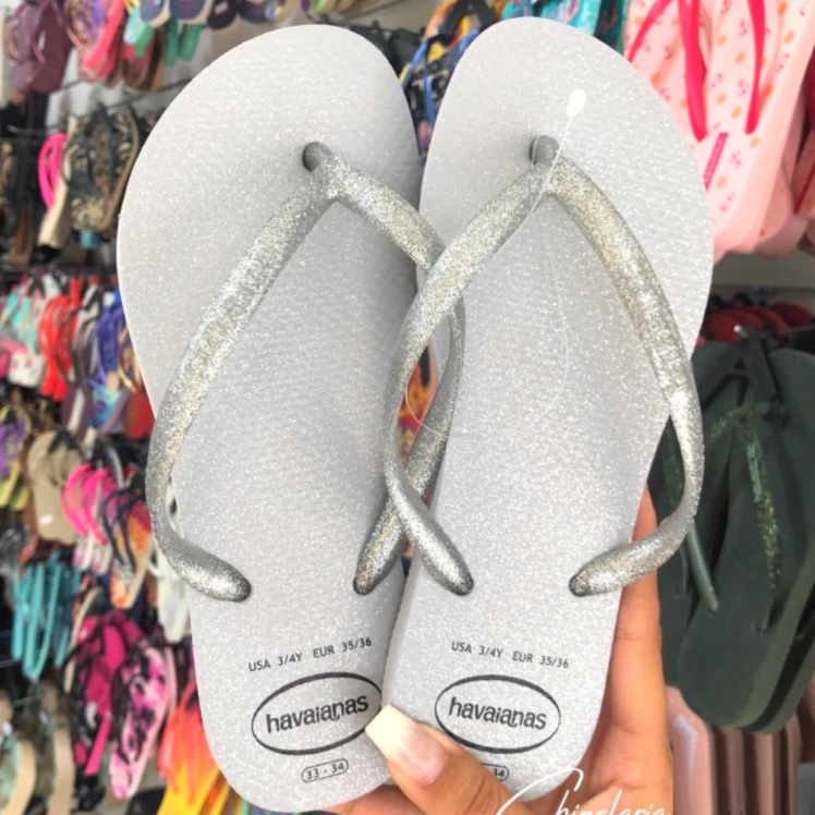Chinelo Slim Gloss, Havaianas, Feminino