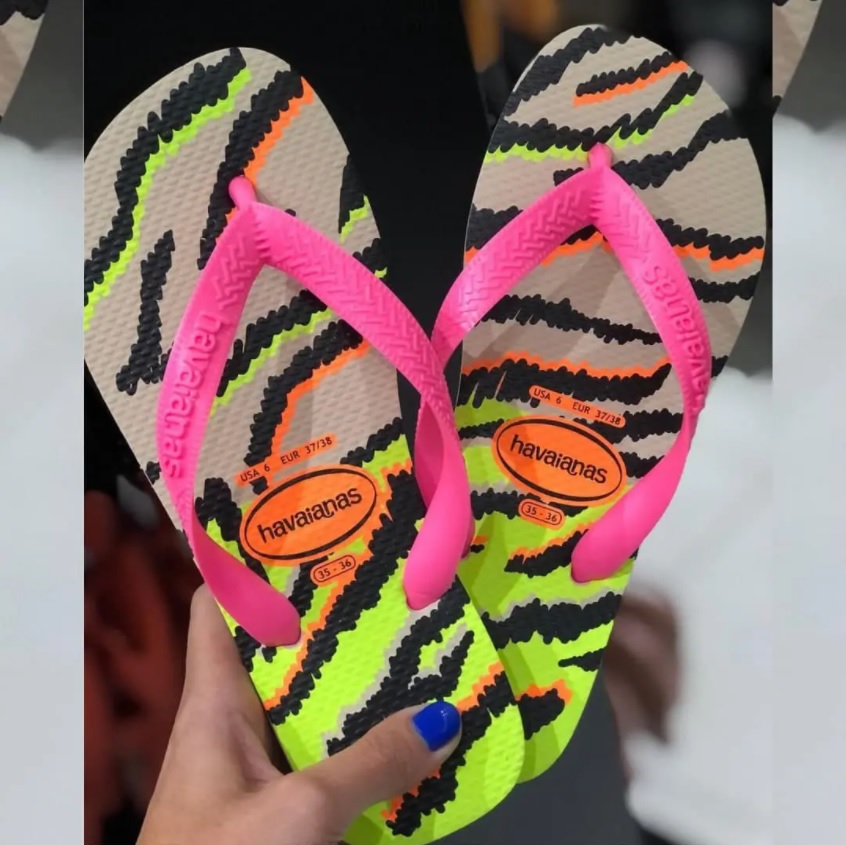 Chinelo Top Animals, Havaianas, Meninas (2 cores)