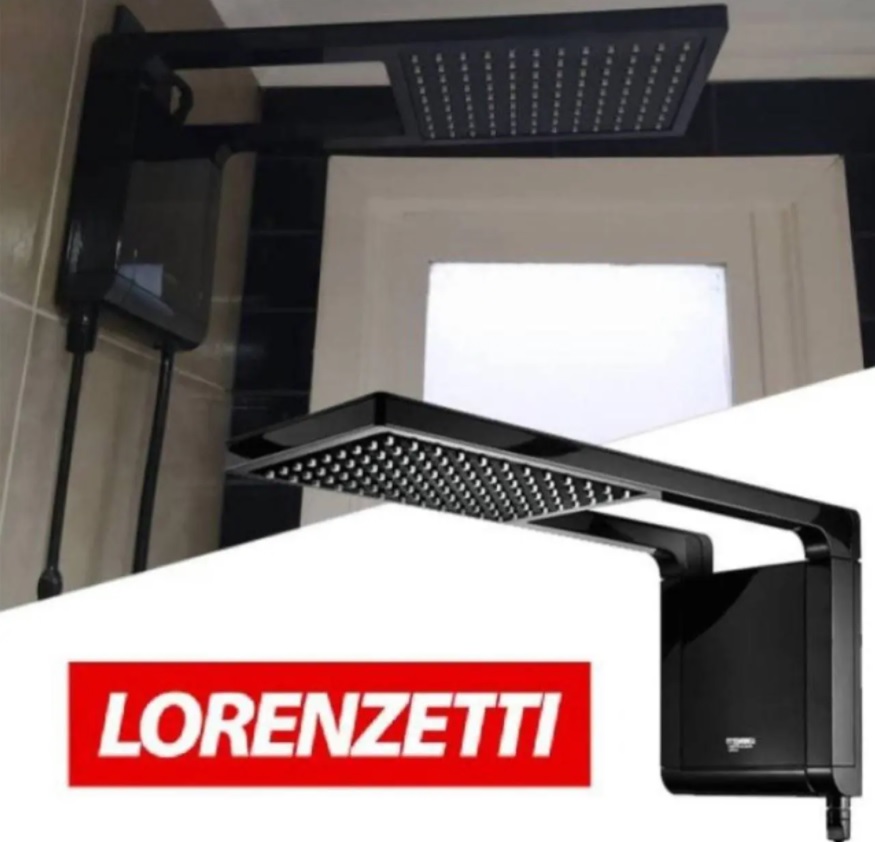Chuveiro Acqua Storm Ultra 127V 5500W, Lorenzetti, 7510062, Preto, Pequeno