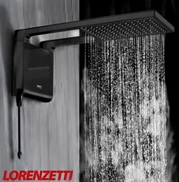 Chuveiro Lorenzetti Acqua Storm Ultra Black Preta 220V 7800W