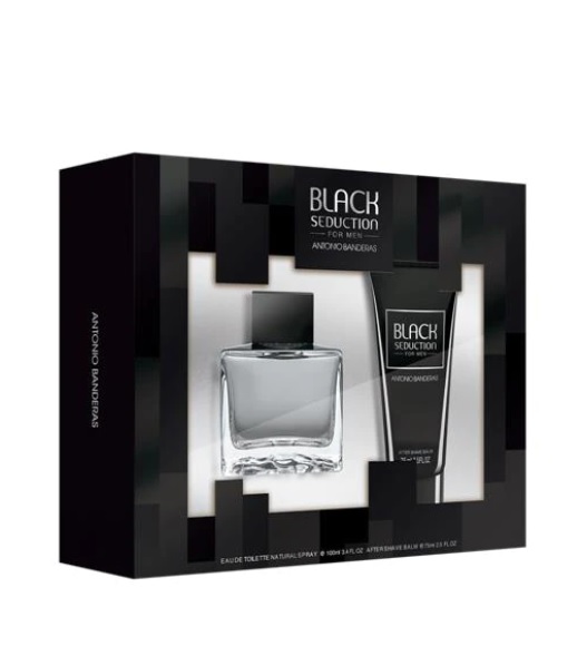 Conjunto Seduction in Black Antonio Banderas Masculino – Eau de Toilette 100ml + Pós-Barba 75ml