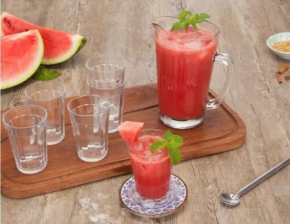 Conjunto de Jarra 1,2L e Copos 300ml de Vidro – Copo Americano 7 Peças