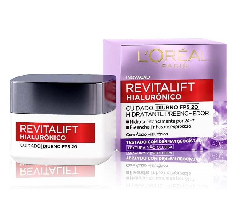 Creme Anti Idade L’Oréal Revitalift Hialurônico Diurno Fps 20, L’Oréal Paris