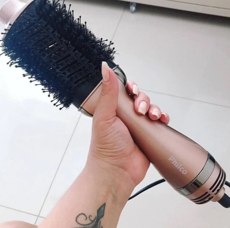 Escova Secadora, Soft Rose Gold Pec08Rg, 1200W, Rose, 110V, Philco