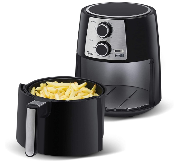 Fritadeira Air Fryer Sem Óleo Midea, Preto, 3,5L, 127V