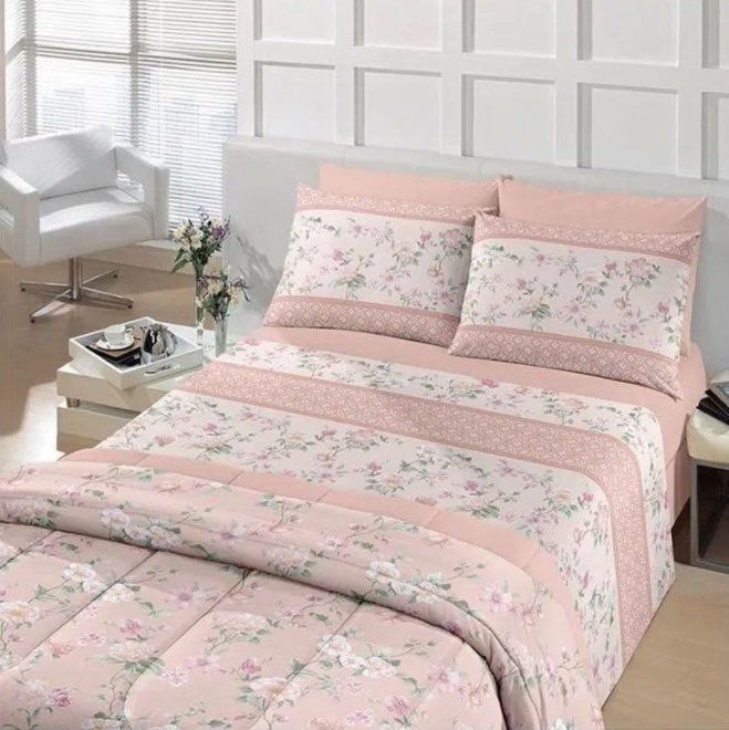 Jogo de Cama King Santista Royal Ravena 4 Peças Contemporânea