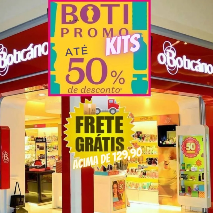 Kits com até 50% de desconto Dia do consumidor BOTICÁRIO