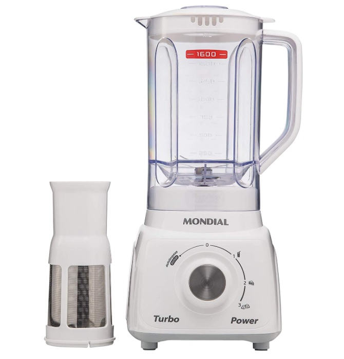 Liquidificador Mondial L-99 WG 2.2L 3 Velocidades + Função Pulsar/Gelo 500W – 127v